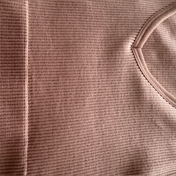 Orange//brown cropped stretchy tank top - Picture 3 of 5